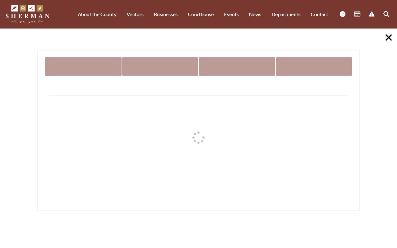 Sherman County NORCOR information page for regional booking records in Oregon